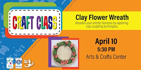 Imagen principal de Offutt Craft Class - Clay Flower Wreath