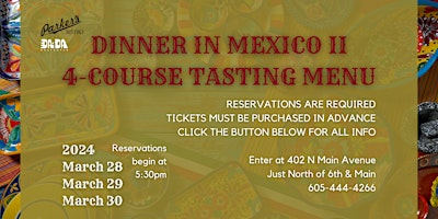 Imagem principal do evento A Night in Mexico II - A Four Course Meal