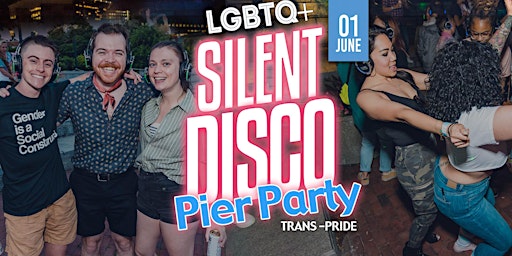 Imagem principal do evento LGBTQ+ Silent Disco Pier Party PRIDE PARTY!