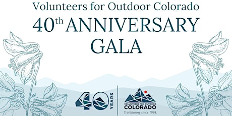 Volunteers for Outdoor Colorado 40th Anniversary Gala