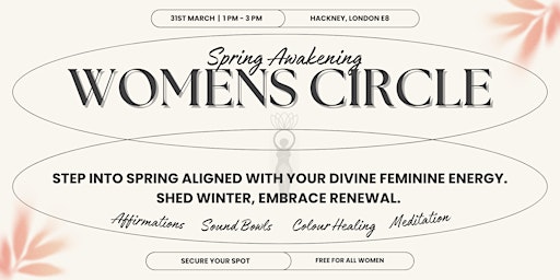 Primaire afbeelding van Spring Awakening Women's Circle