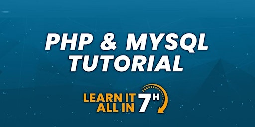 Imagem principal do evento PHP With MySQL For Beginners Online Tutorial