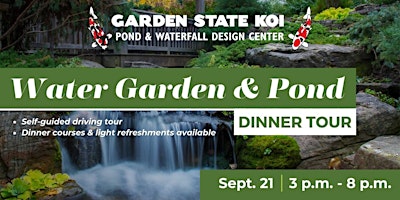 Image principale de Water Garden & Pond Dinner Tour | Tri-State Area