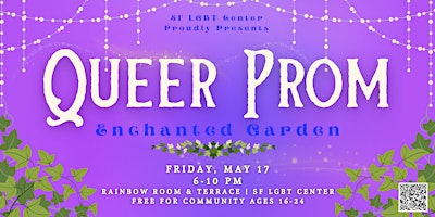 Imagem principal do evento Queer Prom: The Enchanted Garden