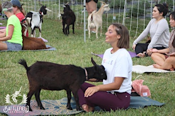 Imagem principal de Goat Yoga at Lucky Dog Farm - Wentzville, MO