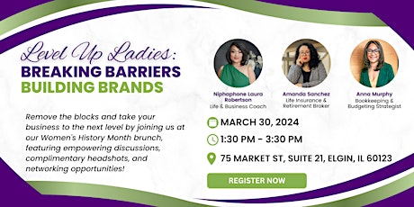 Level Up Ladies: Breaking Barriers, Building Brands (Brunch)