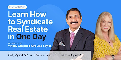 Imagen principal de Learn How to Syndicate Real Estate in One Day