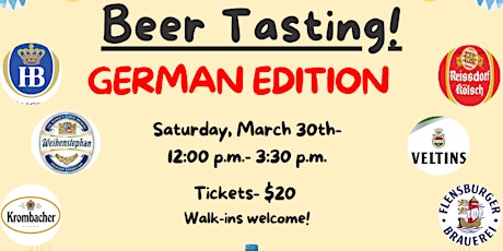 Beer tasting- German Edition!