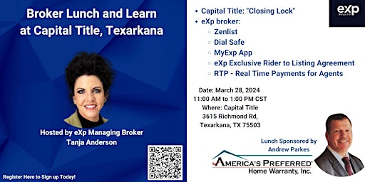 Image principale de Broker Lunch and Learn