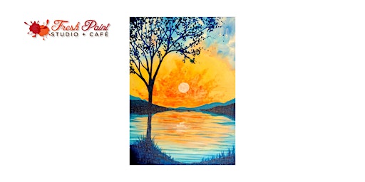 Primaire afbeelding van In-Studio Paint Night - Sunrise Lake Acrylic Painting