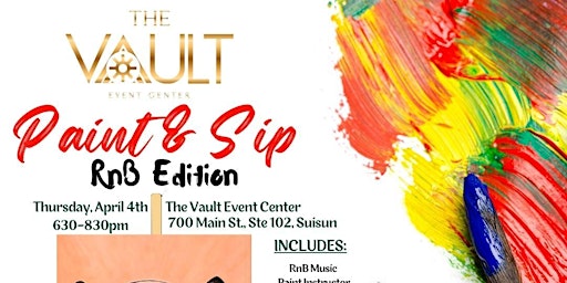 Image principale de The Vault presents RnB Paint & Sip