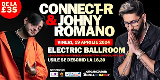 Connect-R & Johny Romano în concert live la Londra primary image