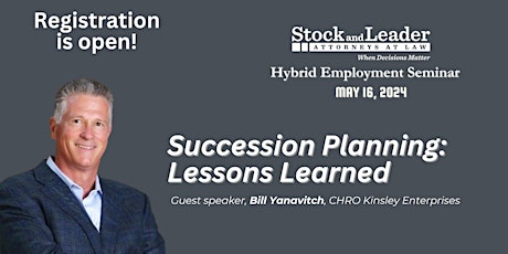 Succession Planning Lessons Learned -virtual employment seminar