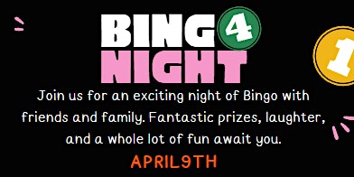 Hauptbild für Bingo Night April 9th