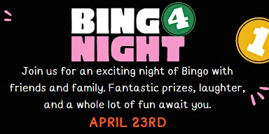 Imagem principal do evento Bingo Night April 23rd