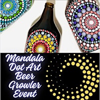 Mandala Dot Art Beer Growler primary image