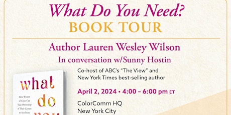 What Do You Need Book Tour: New York City