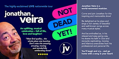 Primaire afbeelding van An Audience with Jonathan Veira - Not Dead Yet!