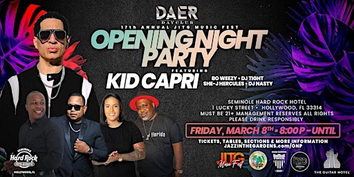 Imagen principal de JITG Music Fest Official Opening Night Party @ DAER Nightclub,