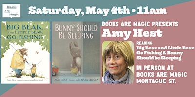 Primaire afbeelding van In-Store: Storytime w/ Amy Hest: Big Bear and Little Bear Go Fishing & More