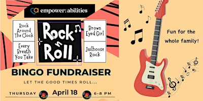 Immagine principale di Empower: Abilities Rock n' Roll Bingo Fundraising Event 