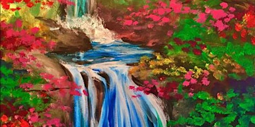 Primaire afbeelding van Splendid Spring Waterfall - Paint and Sip by Classpop!™