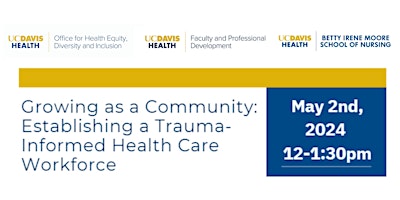 Imagem principal do evento Growing as a Community: Establishing a Trauma-Informed Healthcare Workforce