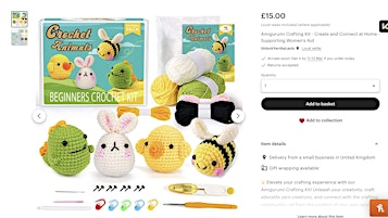 Craft & Connect: Virtual Amigurumi Night for a Cause! ✨ primary image