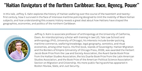 Haitian Navigators of the Northern Caribbean: Race, Agency, Power