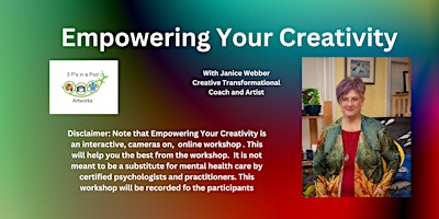 Hauptbild für FREE Empowering Your Creativity Webinar - Garden Grove