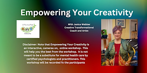 Immagine principale di FREE Empowering Your Creativity Webinar - Garden Grove 