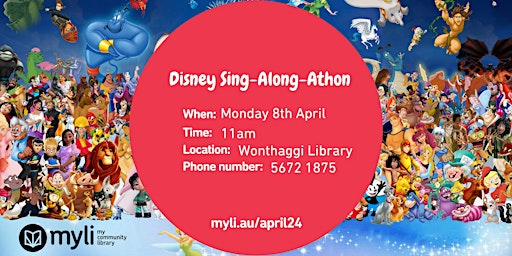 Imagem principal de Disney Sing-Along-Athon at Wonthaggi Library