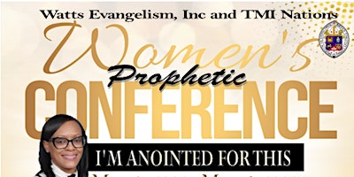 Primaire afbeelding van Women's Prophetic Conference: "I'm Anointed For This"