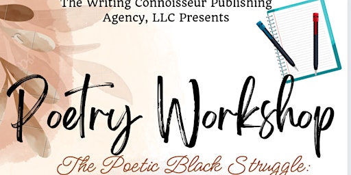 Imagem principal do evento Poetry Workshop -The Poetic Black Struggle: Their Call and Our Response