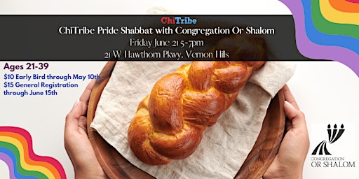 Immagine principale di ChiTribe Pride Shabbat with Congregation Or Shalom 