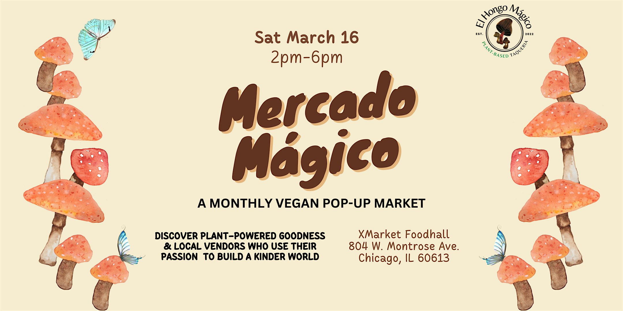 Mercado Mágico Vegan Pop-Up at XMarket Foodhall