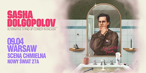 Imagen principal de English Standup Comedy in Warsaw - Sasha Dolgopolov "Hot Water Tour"!