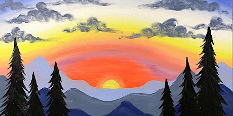 Sunset Over The Mountains - Paint and Sip by Classpop!™