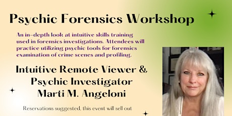 Psychic Forensics Workshop at Spirit Fest™ Sarasota