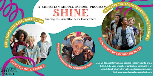 Imagem principal de Christian Youth Program Informational Session, SHINE Middle School Program