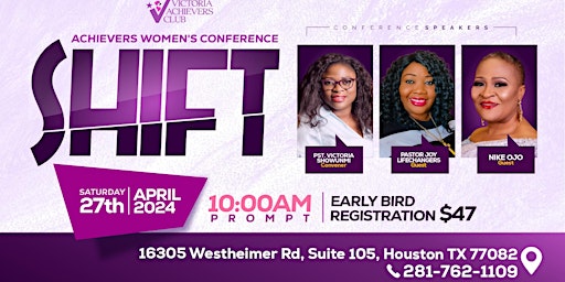 Primaire afbeelding van Achievers Ladies Conference - SHIFT