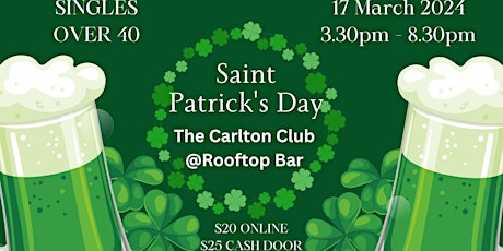 St Patricks Day Singles over 40 Rooftop Party Meetup Melbourne Single primary image