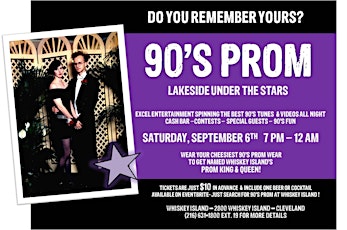 Whiskey Island's 90's Prom- Lakeside Dance Party primary image