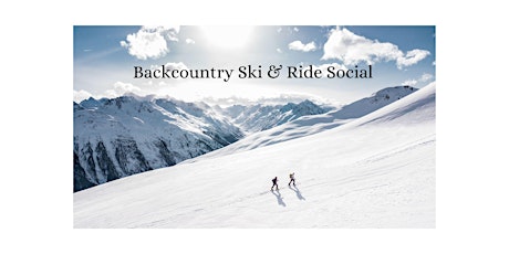 Imagem principal do evento SnowPals East Bay Backcountry Ski & Ride Social