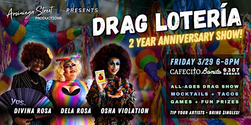 Drag Lotería: 2 Year Anniversary Show! - FRIDAY primary image