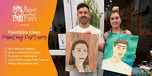 Imagem principal do evento Paint  And Sip: Painting Partners | Melbourne Painting Class