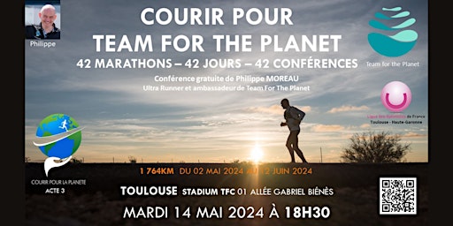 Imagem principal do evento Courir pour Team for the Planet - Toulouse