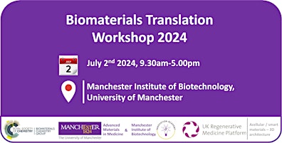 Hauptbild für Biomaterials Translation Workshop 2024
