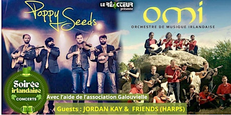 Imagem principal do evento Soirée irlandaise  -O.M.I  + Poppy Seeds +Jordan Kay & Friends / St Patrick