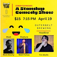 Comedy Tub Presents A Standup Comedy Show at Outerbelt Brewing primary image